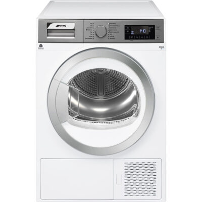 DHT83LIN	Seche Linge Smeg a pompe a chaleur 8Kg / A+++ BLANC/INOX