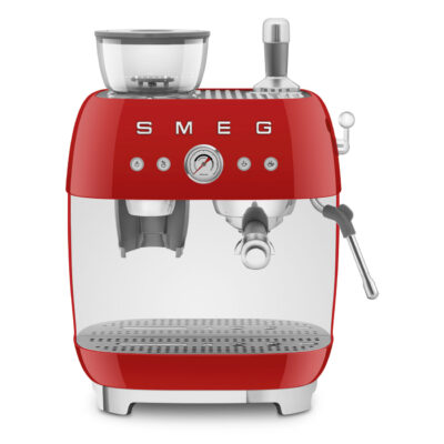 EGF03RDEU	MACHINE A CAFE SMEG RED AVEC BROYEUR 1650W 19 BARS